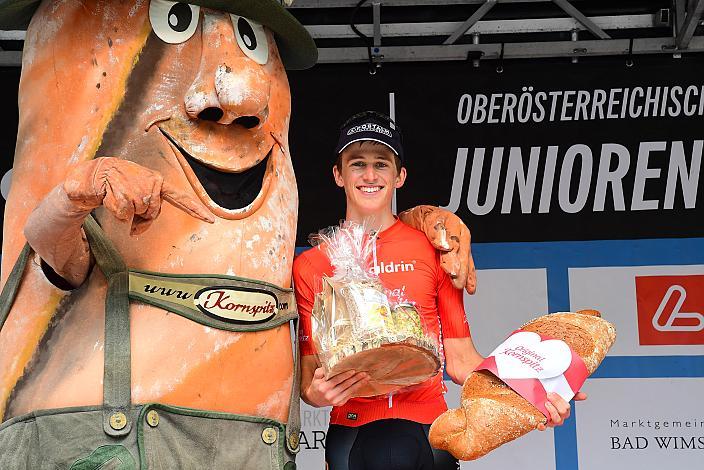 Bester Österreicher Michael Hettegger (AUT, LRV Oberösterreich),  50. OÖ Junioren Rundfahrt, 3. Etappe Bad Wimsbach Strass im Attergau