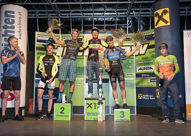  Podest Elite Herren, Sieger Daniel Federspiel (AUT, Team Vorarlberg Santic), 2. Lukas Kaufmann (RC Linz), 3. Maximilian Huber (RV Voest), 4. Andreas Schrottenbaum (RSV Passau), 5. Dominik Hrinkow (AUT, Hrinkow Advarics Cycleang Team),MTB, Mountainbike