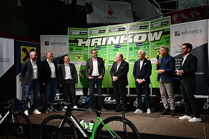 Ing. Markus Vogl Bürgermeister der Stadt Steyr, Harald J. Mayer (ÖRV, Präsident Österreichischer Radsportverband, Cycling Austria), Teampräsentation, Steyr, Team Hrinkow Advarics Cycleang, UCI Continental Team,