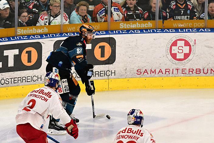 Sean Collins (Steinbach Black Wings Linz) Steinbach Black Wings Linz vs EC Red Bull Salzburg, Playoffs, 4. Viertelfinale, Linz AG Eisarena 