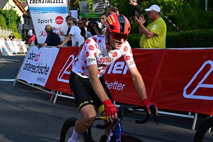 Im Bergtrikot Michael Hettegger (AUT, Öberösterreich), 2. Etappe,  51. Int. Oberösterreich Junioren Rundfahrt, Eberstalzell - Eberstalzell