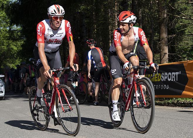 Adam Hansen (AUS, Lotto Soudal), Victor Campenaerts (BEL, Lotto Soudal) Giro, Giro d Italia, Radsport, 102. Giro d Italia - 20. Etappe  