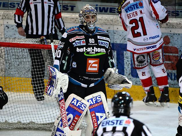 David LeNeveu (Liwest Black Wings Linz) und (EC KAC), EHC Liwest Black Wings Linz vs EC KAC, Play-Offs, Semifinale 