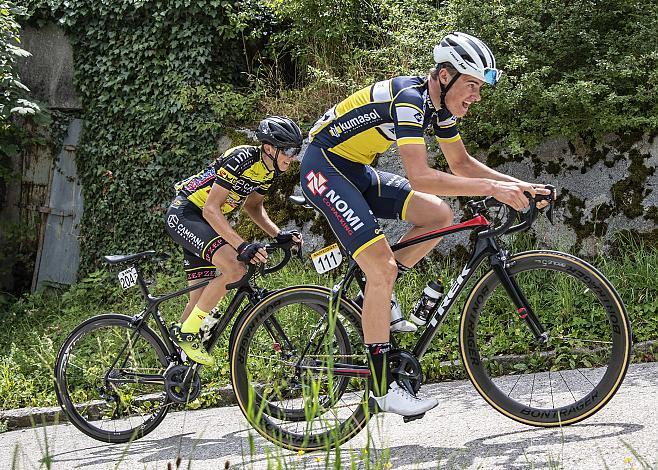 3. Platz fÃ¼r Edoardo Sandri (ITA, Campana Imballaggi Rotogal), Anton Dahlblom (SWE, Willebrord Wil Vooriut)  3. Etappe Bad Wimsbach - Gmundner Berg, OberÃ¶sterreich Junioren Rundfahrt