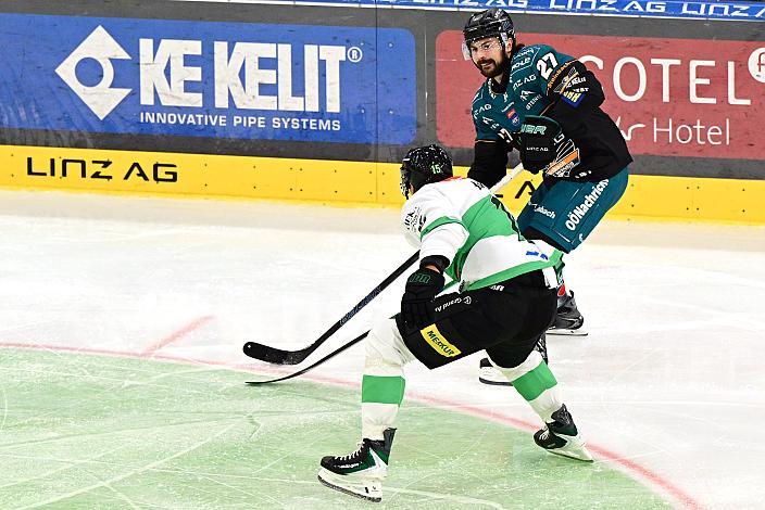 Shawn St.Amant (Steinbach Black Wings Linz) 3. Runde ICE, Steinbach Black Wings Linz vs Olimpija Ljubljana, Linz AG Eisarena 