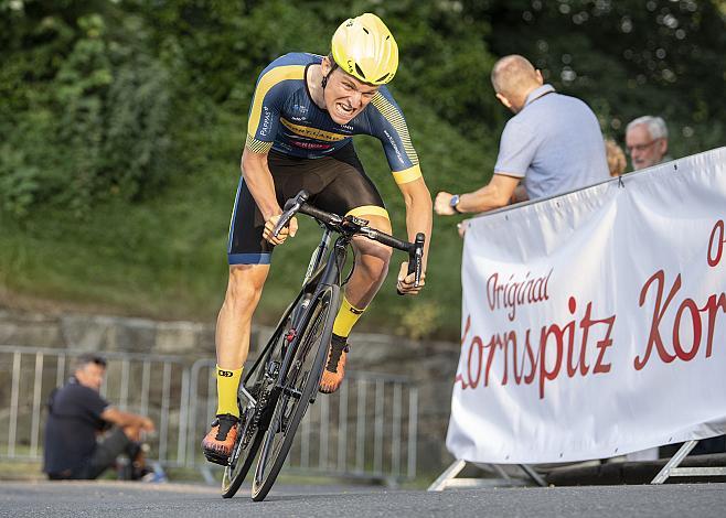 Thomas Umhaller (AUT, SPORT.LAND. NiederÃ¶sterreich Selle SMP - St. Rich) Linz Hauptplatz, Martinskirche,  Radsport 10. Int. OOE Rundfahrt Prolog