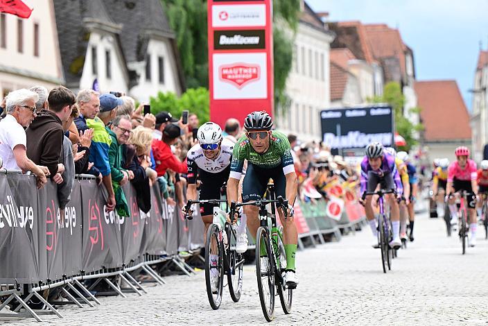 Giacomo Ballabio (ITA, Hrinkow Advarics) sprintet in Steyr, 1. Etappe Steyr -  Steyr, Tour of Austria, Steyr Austria