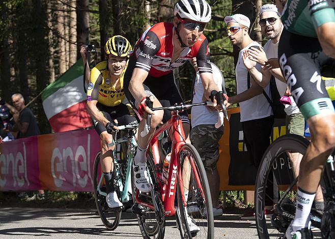 Bauke Mollema (NED, Trek - Segafredo), Primoz Roglic (SLO, Team Jumbo-Visma)  Giro, Giro d Italia, Radsport, 102. Giro d Italia - 20. Etappe  