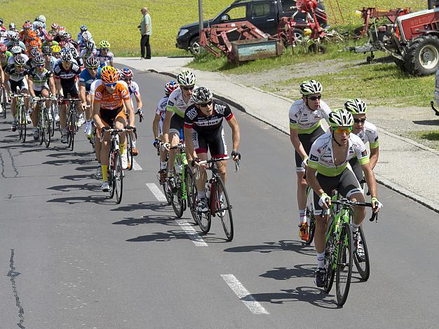 Das Team Vorarlberg an der Spitze des Feldes, 2. Etappe, Linz - Aigen/Schlaegl