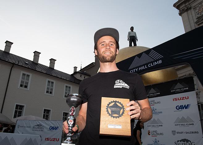 Podest MTB unter 40, 1. Christoph Trausner, City Hill Climb Salzburg, Festung Hohensalzburg, Radsport, Bergrennen