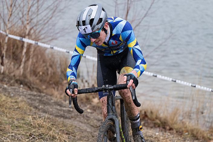 2. Platz Philipp Heigl (AUT, Team Bikestore). Rad Cyclo Cross, ÖSTM/ÖM Querfeldein  Langenzersdorf, Seeschlacht