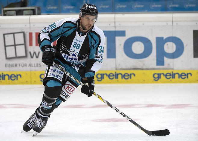 Bracken Kearns (EHC Liwest Black Wings Linz) Eishockey Testspiel, EHC Liwest Black Wings - CEZ Motor Ceske Budejovice