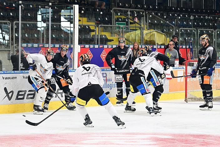 Erstes Eistraining, Steinbach Black Wings Linz , Linz AG Eisarena 