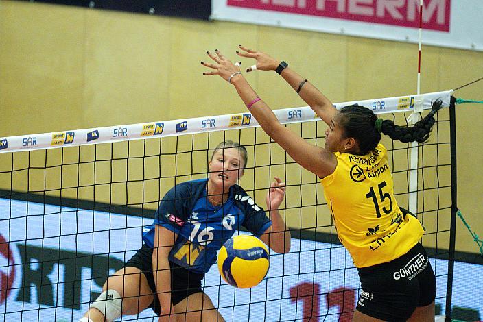 Eva Stabentheiner (Volleyball NÖ Sokol/Post SV), Harlee Kekauoha (Oberbank Steelvolleys Linz Steg), Oberbank Steelvolleys Linz Steg vs VB NÖ Sokol/Post SV, Volleyball Supercup