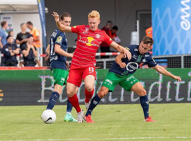 v.l. Philipp Stadlmann (WSC HOGO Hertha), Nicolas Seiwald (FC Red Bull Salzburg)