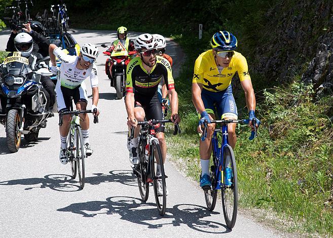 Michal Schlegel (CZE, Team Elkov Kasper), Pawel Cieslik (POL, Voster ATS Team) Etappen und Gesamtsieger, Alexis Guerin (FRA, Team Vorarlberg) 3. Etappe Traun - Hinterstoder, Int. Raiffeisen Oberösterreich Rundfahrt UCI Kat. 2.2