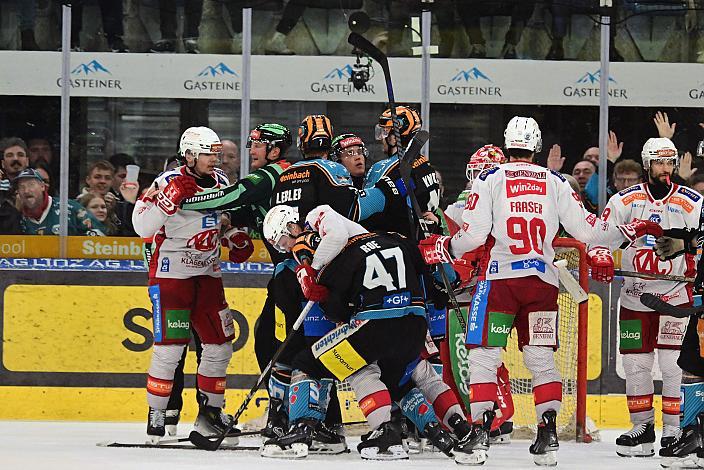 Fights am Eis am laufenden Band, Semifinale 4, Win2Day ICE Hockey League, 4. Semifinale, Steinbach Black Wings Linz vs EC KAC,  Linz AG Eisarena 