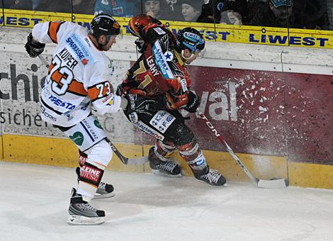 Pat Leahy Liwest Black Wings Linz und Nick Kuiper, Graz 99ers