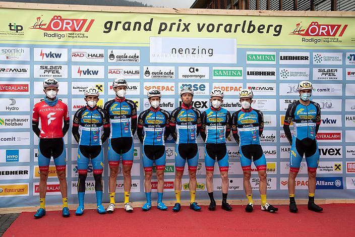 Team Felbermayr Simplon Wels mit Moran Vermeulen (AUT, Team Felbermayr Simplon Wels), Herren Elite, U23, Radliga, GP Vorarlberg, Nenzing