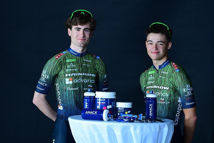 AMACX Nahrung,  Dominik Hödlmoser (AUT, Hrinkow Advarics), Ayden Jordan (AUT, Hrinkow Advarics), Teampräsentation, Steyr, Team Hrinkow Advarics Cycleang, UCI Continental Team,