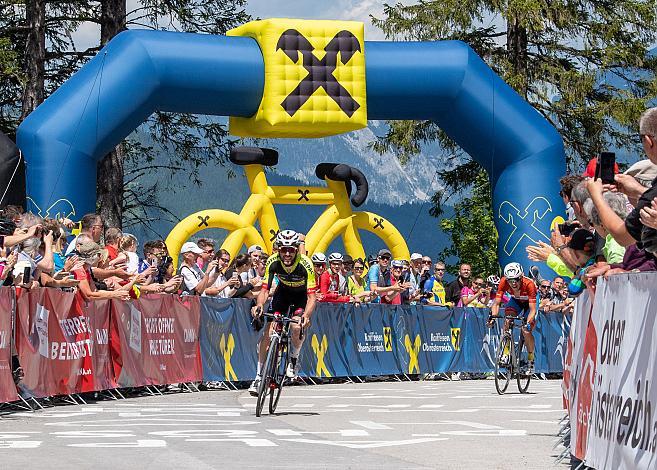 Etappen und Gesamtsieger, Alexis Guerin (FRA, Team Vorarlberg), Riccardo Zoidl (AUT, Team Felbermayr Simplon Wels)  3. Etappe Traun - Hinterstoder, Int. Raiffeisen Oberösterreich Rundfahrt UCI Kat. 2.2