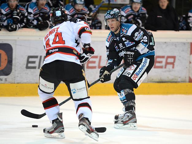 Brett Engelhardt, Linz und Burke Henry, Znaim, EHC Liwest Black Wings Linz vs HC Orli Znojmo