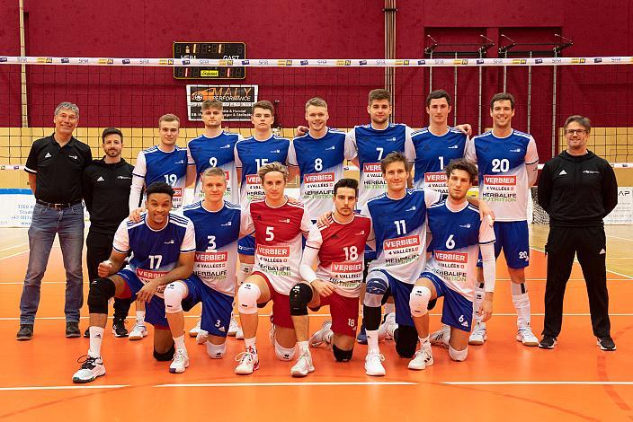 Das Team des Lausanne UC. Volleyball CEV Challenge Cup VCA Amstetten NÖ vs Lausanne UC (Schweiz)