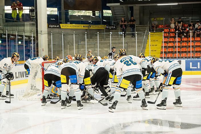 Das Team der Steinbach Black Wings Linz Testspiel, Steinbach Black Wings Linz vs Kassel Huskies , Linz AG Eisarena 