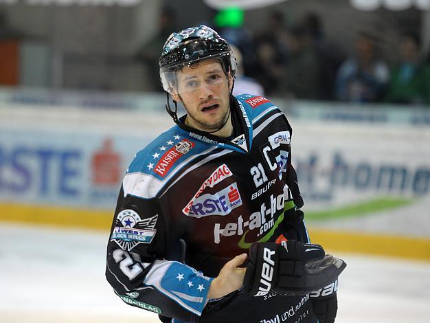 Philipp Lukas (Liwest Black Wings Linz) und (EC KAC), EHC Liwest Black Wings Linz vs EC KAC, Play-Offs, Semifinale 