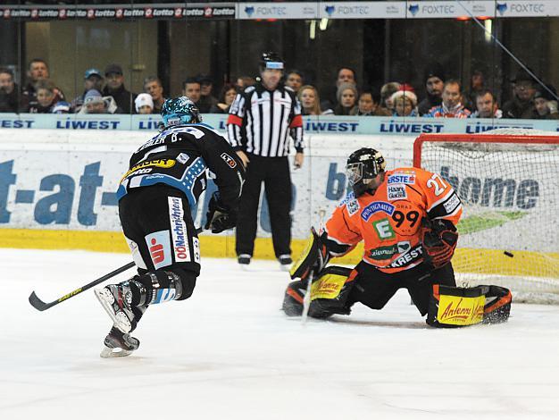 Rob Hisey, Linz bezwingt Sebastian Stefaniszin, Graz EHC Liwest Black Wings Linz vs Graz 99ers