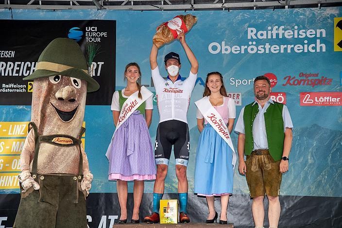 2. Platz Stijn Daemen (NED, Abloc CT), im Trikot des Besten Nachwuchsfahrers 1. Etappe Wels - Maria Schmolln, Int. Raiffeisen Oberösterreich Rundfahrt UCI Kat. 2.2