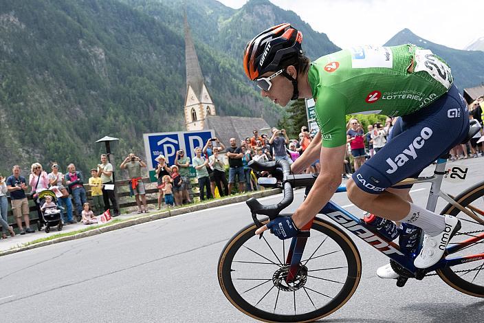 Im Punktetrikot Davide De Pretto (ITA, Team Jayco AlUla) 73. Tour of Austria, ME 2.1 3. Etappe   St.Johann Alpendorf - Kals am Grossglockner