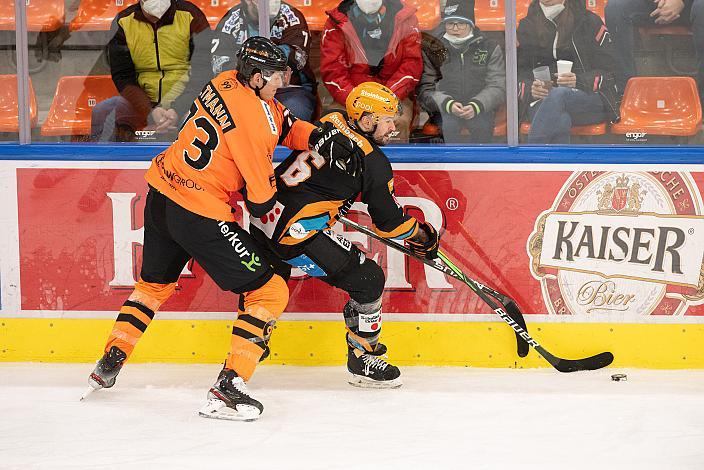 Mario Altmann (Moser Medical Graz 99ers), Rafael Rotter (Steinbach Black Wings Linz), Steinbach Black Wings Linz vs Moser Medical Graz 99ers, bet-at-home ICE Hockey League