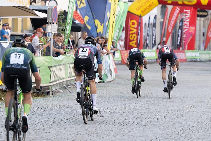 Emanuel Zangerle (AUT, Team Felt - Felbermayr), Marvin Hammerschmid (AUT, Hrinkow Advarics) 25. Int. ASVÖ - HRINKOW City Kriterium Steyr, MTB-Nachwuchs vom Laufrad bis U17, ÖRV, Radsport, Mountainbike, ELITE Rennrad