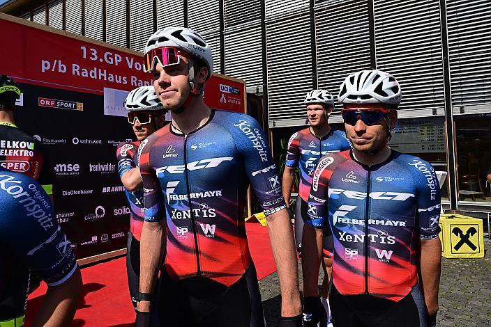 Riccard Zoidl (AUT, Team Felt - Felbermayr), Emanuel Zangerle (AUT, Team Felt - Felbermayr), Hermann Pernsteiner (AUT, Team Felt - Felbermayr), Michael Kukrle (CZE, Team Felt - Felbermayr) Herren Elite, U23, Road Cyling League Austria, Radliga, GP Vorarlberg, Nenzing
