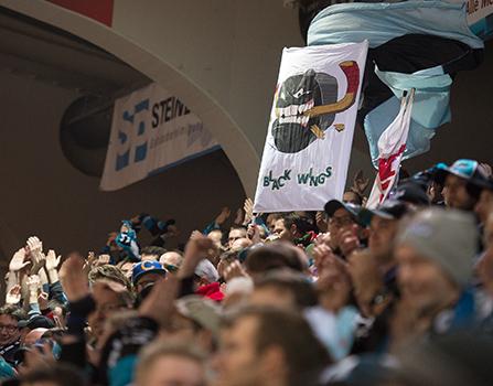 Fans, EHC Liwest Black Wings Linz vs EC KAC