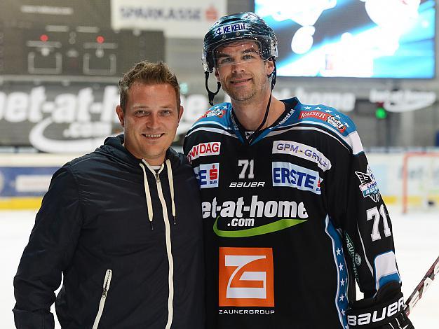 Spieler des Abends Pat Leahy, Linz EHC Liwest Black Wings Linz vs EC Red Bull Salzburg
