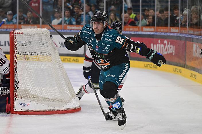 Brady Shaw (Steinbach Black Wings Linz) 2. Runde ICE, Steinbach Black Wings Linz vs Milano Hockey Club, Linz AG Eisarena 