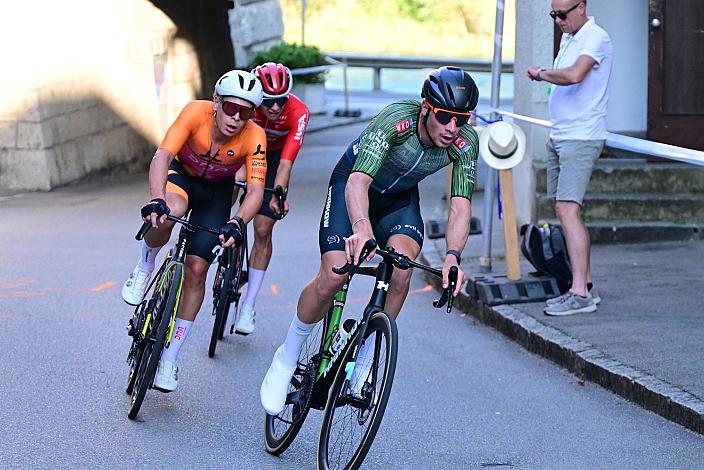 Die Ausreisser mit Sieger Loic Bettendorff (LUX, Hrinkow Advarics), , 2. Matthias Gusner (AUT, WSA KTM Graz), 3. Josef Dirnbauer (AUT, Cycling Team Schwingshandl),
 27. Int. ASVÖ - HRINKOW City Kriterium Steyr, Herren Elite, ÖRV, Radsport, Mountainbike, ELITE Rennrad