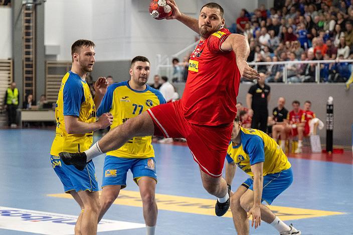 Tobias Wagner (AUT) Österreich vs Ukraine, Handball Europameisterschaft Qualifikation, Linz Kleinmünchen