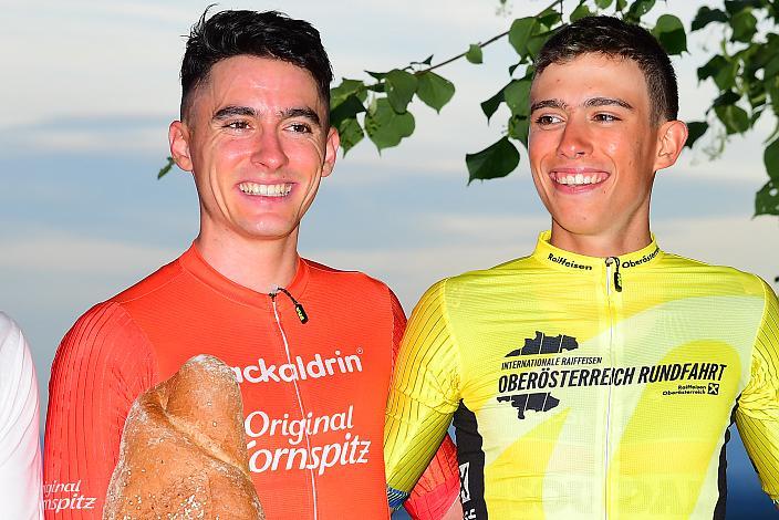 Bester Österreicher Martin Messner (AUT, WSA KTM Graz), Etappensieger Henrique RIBEIRO BRAVO (BRA, SOUDAL QUICK-STEP DEVO TEAM) 1. Etappe Linz Hauptplatz - Pöstlingberg, Oberösterreich Rundfahrt