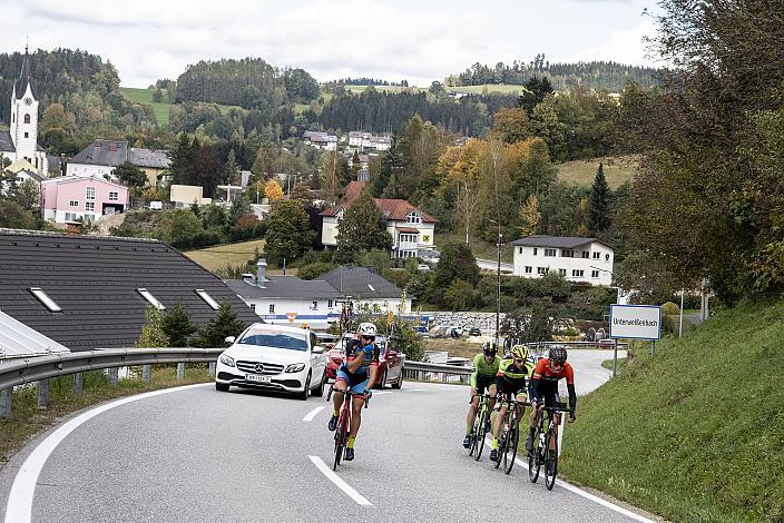 Die Ausreisser, Michael Konczer (AUT, Hrinkow Advarics Cycleang), Lukas Meiler, GER (Team Vorarlberg Santic), Jakob Geszner (GER, rad-net ROSE Team), Andi Bajc (SLO, Team Felbermayr Simplon Wels), 1. Mühlviertler Hügelwelt Classik, Königswiesen,  U23, Elite Damen und Herren