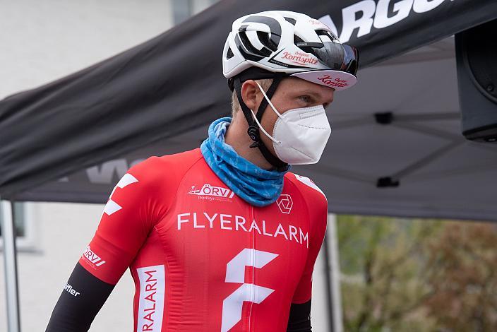 Moran Vermeulen (AUT, Team Felbermayr Simplon Wels) im Trikot des Gesamtführenden der ÖRV Radliga.  Herren Elite, U23, Radliga, GP Vorarlberg, Nenzing