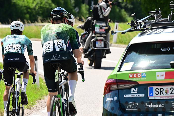 Valentin Poschacher (AUT, Hrinkow Advarics),Richard Riska (SVK, Hrinkow Advarics),  4. Etappe von Steyr nach Steyr, 170,5km, Tour of Austria