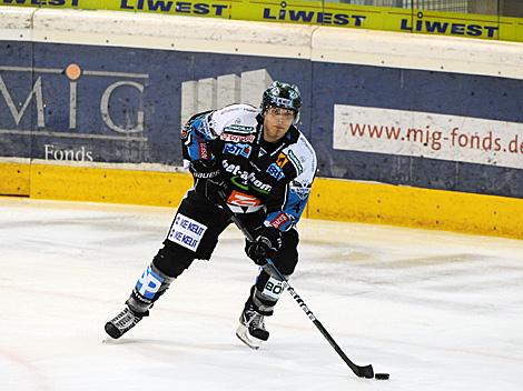 Verteidiger, Daniel Mitterdorfer, Linz, EHC Liwest Black Wings Linz vs. EC KAC